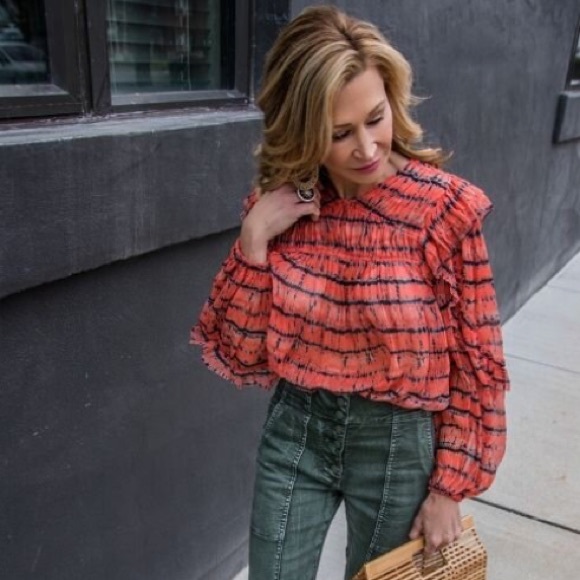 Ulla Johnson 100% Silk Isolde Blouse As Seen On Crazy Blonde Life Blog - Picture 9 of 9